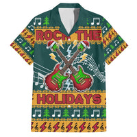 Rock The Holidays Guitar Christmas Family Matching Summer Maxi Dress and Hawaiian Shirt Xmas Holiday Patterns - Wonder Print Shop