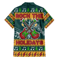 Rock The Holidays Guitar Christmas Family Matching Summer Maxi Dress and Hawaiian Shirt Xmas Holiday Patterns - Wonder Print Shop
