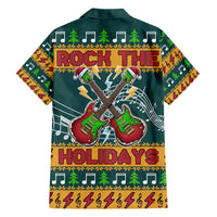 Rock The Holidays Guitar Christmas Hawaiian Shirt Xmas Holiday Patterns - Wonder Print Shop