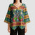 Rock The Holidays Guitar Christmas Kimono Sleeve Blouse Xmas Holiday Patterns - Wonder Print Shop