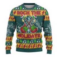 Rock The Holidays Guitar Christmas Ugly Christmas Sweater Xmas Holiday Patterns - Wonder Print Shop