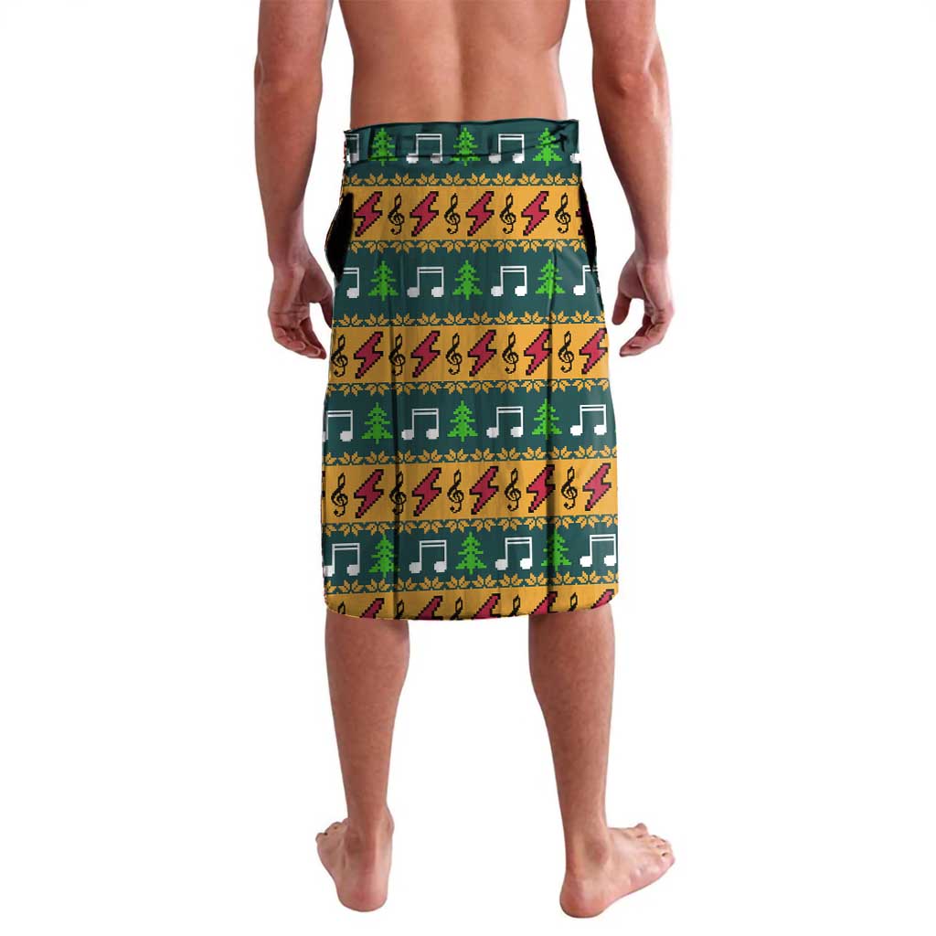 Rock The Holidays Guitar Christmas Lavalava Xmas Holiday Patterns - Wonder Print Shop
