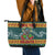 Rock The Holidays Guitar Christmas Leather Tote Bag Xmas Holiday Patterns - Wonder Print Shop