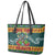 Rock The Holidays Guitar Christmas Leather Tote Bag Xmas Holiday Patterns - Wonder Print Shop