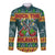 Rock The Holidays Guitar Christmas Long Sleeve Button Shirt Xmas Holiday Patterns - Wonder Print Shop