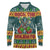 Rock The Holidays Guitar Christmas Long Sleeve Polo Shirt Xmas Holiday Patterns - Wonder Print Shop