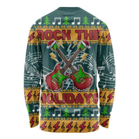 Rock The Holidays Guitar Christmas Long Sleeve Shirt Xmas Holiday Patterns - Wonder Print Shop
