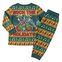 Rock The Holidays Guitar Christmas Pajama Set Xmas Holiday Patterns - Wonder Print Shop