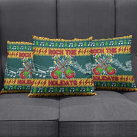 Rock The Holidays Guitar Christmas Pillow Cover Xmas Holiday Patterns - Wonder Print Shop