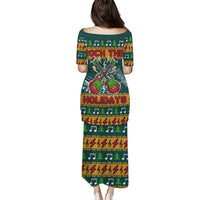 Rock The Holidays Guitar Christmas Puletasi Xmas Holiday Patterns - Wonder Print Shop