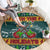 Rock The Holidays Guitar Christmas Round Carpet Xmas Holiday Patterns - Wonder Print Shop