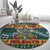 Rock The Holidays Guitar Christmas Round Carpet Xmas Holiday Patterns - Wonder Print Shop