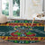 Rock The Holidays Guitar Christmas Round Carpet Xmas Holiday Patterns - Wonder Print Shop
