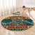Rock The Holidays Guitar Christmas Round Carpet Xmas Holiday Patterns - Wonder Print Shop