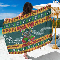 Rock The Holidays Guitar Christmas Sarong Xmas Holiday Patterns - Wonder Print Shop