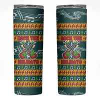 Rock The Holidays Guitar Christmas Skinny Tumbler Xmas Holiday Patterns - Wonder Print Shop