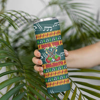 Rock The Holidays Guitar Christmas Skinny Tumbler Xmas Holiday Patterns - Wonder Print Shop