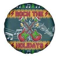 Rock The Holidays Guitar Christmas Spare Tire Cover Xmas Holiday Patterns - Wonder Print Shop