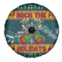 Rock The Holidays Guitar Christmas Spare Tire Cover Xmas Holiday Patterns - Wonder Print Shop