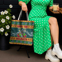 Rock The Holidays Guitar Christmas Tote Bag Xmas Holiday Patterns - Wonder Print Shop