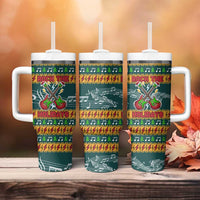 Rock The Holidays Guitar Christmas Tumbler With Handle Xmas Holiday Patterns - Wonder Print Shop