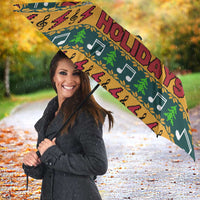 Rock The Holidays Guitar Christmas Umbrella Xmas Holiday Patterns - Wonder Print Shop