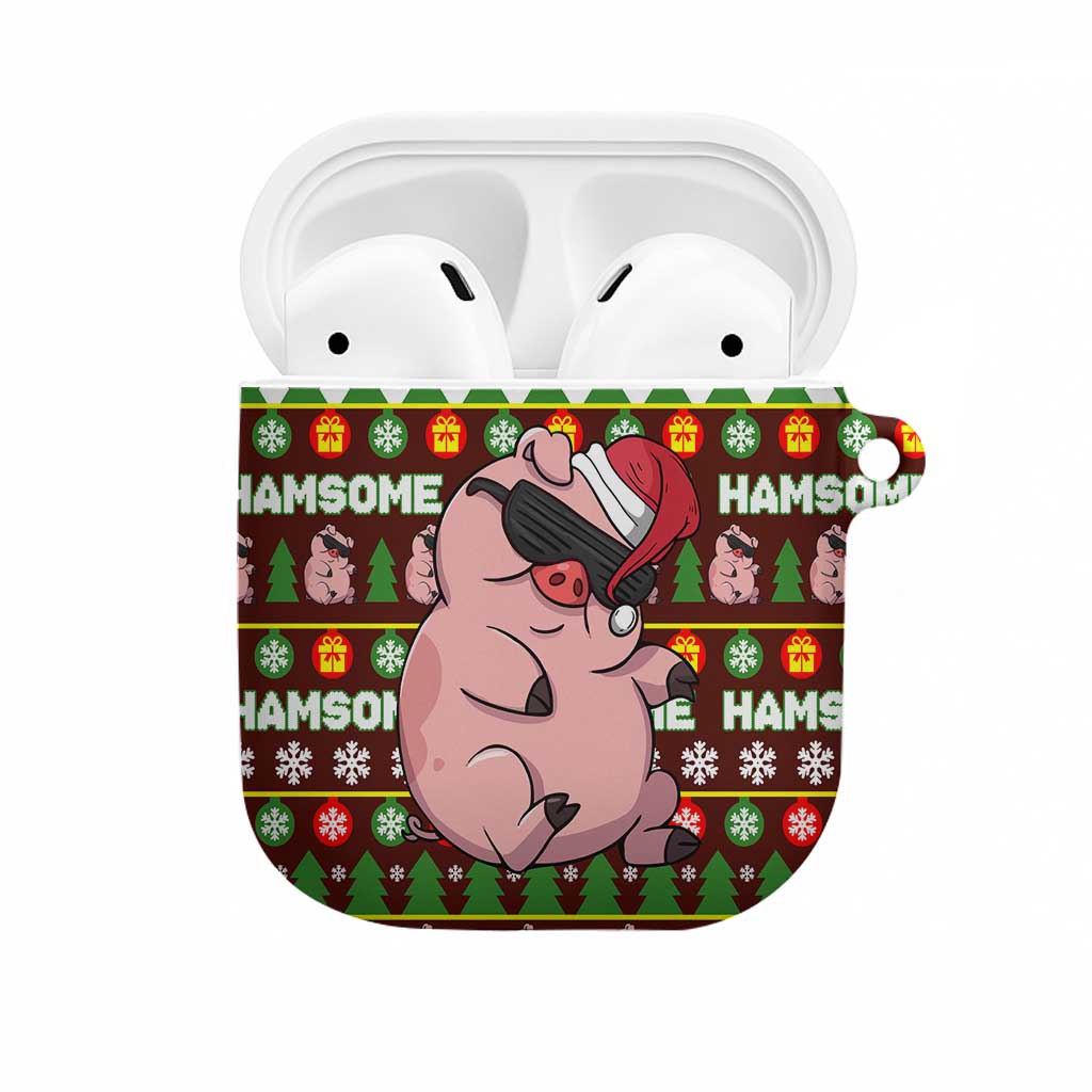 Hamsome Cute Pig Christmas AirPods Case Xmas Holiday Patterns - Wonder Print Shop