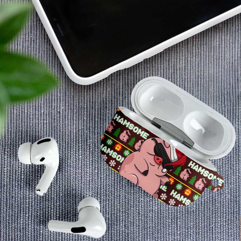 Hamsome Cute Pig Christmas AirPods Case Xmas Holiday Patterns - Wonder Print Shop