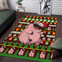 Hamsome Cute Pig Christmas Area Rug Xmas Holiday Patterns - Wonder Print Shop