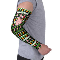 Hamsome Cute Pig Christmas Arm Sleeves Xmas Holiday Patterns - Wonder Print Shop