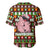 Hamsome Cute Pig Christmas Baseball Jersey Xmas Holiday Patterns - Wonder Print Shop