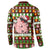 Hamsome Cute Pig Christmas Button Sweatshirt Xmas Holiday Patterns - Wonder Print Shop