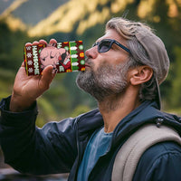 Hamsome Cute Pig Christmas 4 in 1 Can Cooler Tumbler Xmas Holiday Patterns - Wonder Print Shop