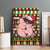 Hamsome Cute Pig Christmas Canvas Wall Art Xmas Holiday Patterns - Wonder Print Shop