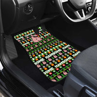 Hamsome Cute Pig Christmas Car Mats Xmas Holiday Patterns - Wonder Print Shop
