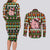 Hamsome Cute Pig Christmas Couples Matching Long Sleeve Bodycon Dress and Long Sleeve Button Shirt Xmas Holiday Patterns - Wonder Print Shop