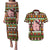 Hamsome Cute Pig Christmas Couples Matching Puletasi and Hawaiian Shirt Xmas Holiday Patterns - Wonder Print Shop