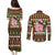 Hamsome Cute Pig Christmas Couples Matching Puletasi and Long Sleeve Button Shirt Xmas Holiday Patterns - Wonder Print Shop