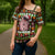 Hamsome Cute Pig Christmas Cross Shoulder Shirt Xmas Holiday Patterns - Wonder Print Shop