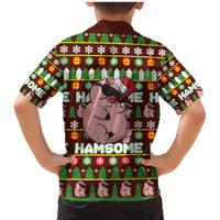 Hamsome Cute Pig Christmas Family Matching Mermaid Dress and Hawaiian Shirt Xmas Holiday Patterns - Wonder Print Shop