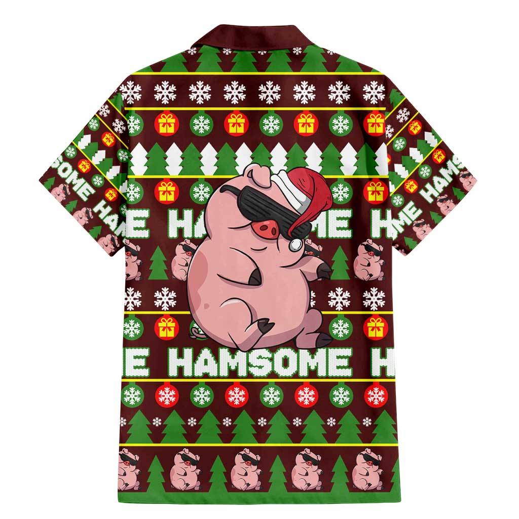 Hamsome Cute Pig Christmas Family Matching Mermaid Dress and Hawaiian Shirt Xmas Holiday Patterns - Wonder Print Shop