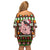 Hamsome Cute Pig Christmas Family Matching Off Shoulder Short Dress and Hawaiian Shirt Xmas Holiday Patterns - Wonder Print Shop