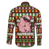 Hamsome Cute Pig Christmas Family Matching Short Sleeve Bodycon Dress and Hawaiian Shirt Xmas Holiday Patterns - Wonder Print Shop