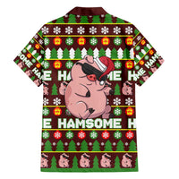 Hamsome Cute Pig Christmas Family Matching Tank Maxi Dress and Hawaiian Shirt Xmas Holiday Patterns - Wonder Print Shop