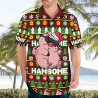 Hamsome Cute Pig Christmas Hawaiian Shirt Xmas Holiday Patterns - Wonder Print Shop