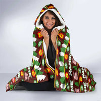 Hamsome Cute Pig Christmas Hooded Blanket Xmas Holiday Patterns - Wonder Print Shop