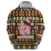 Hamsome Cute Pig Christmas Hoodie Xmas Holiday Patterns - Wonder Print Shop