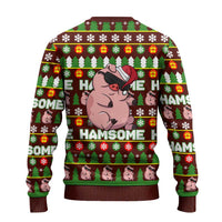 Hamsome Cute Pig Christmas Ugly Christmas Sweater Xmas Holiday Patterns - Wonder Print Shop