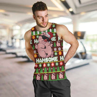 Hamsome Cute Pig Christmas Men Tank Top Xmas Holiday Patterns - Wonder Print Shop