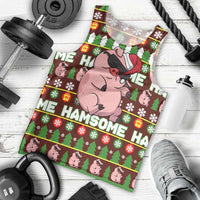 Hamsome Cute Pig Christmas Men Tank Top Xmas Holiday Patterns - Wonder Print Shop